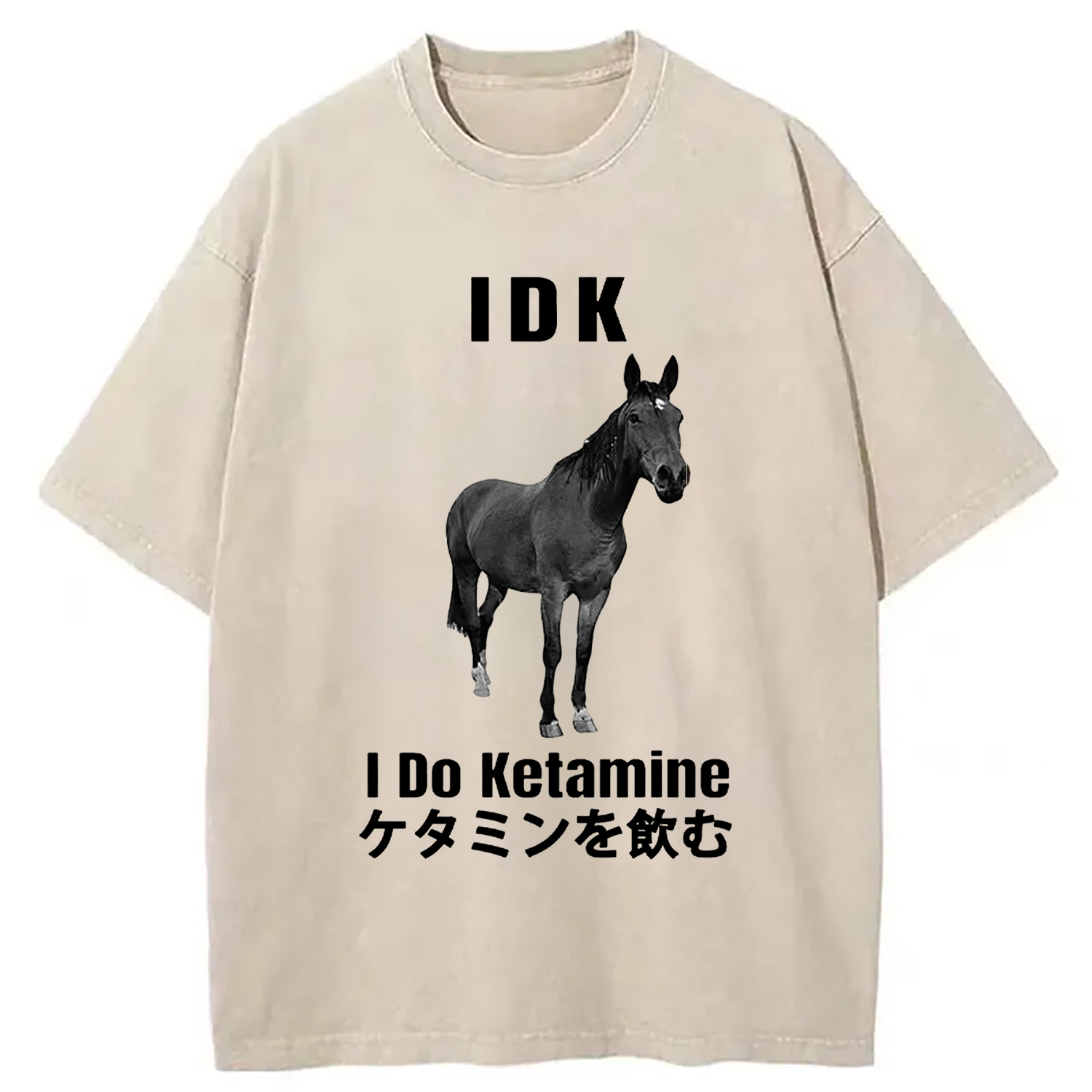 Tokyo-Assassin IDK I Do Ketamine Washed T-Shirt-Tokyo-Assassin