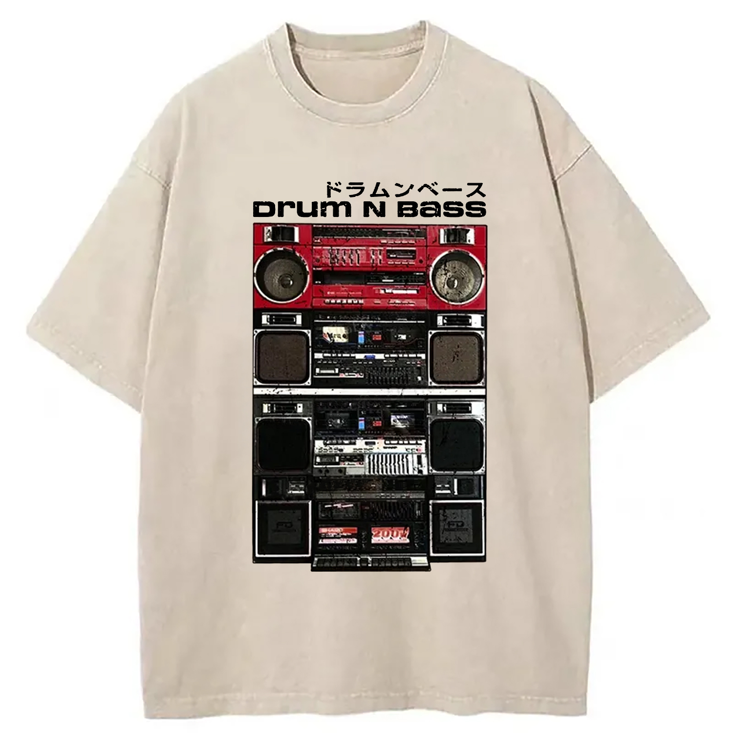 Tokyo-Assassin Drum And Bass Washed T-Shirt-Tokyo-Assassin
