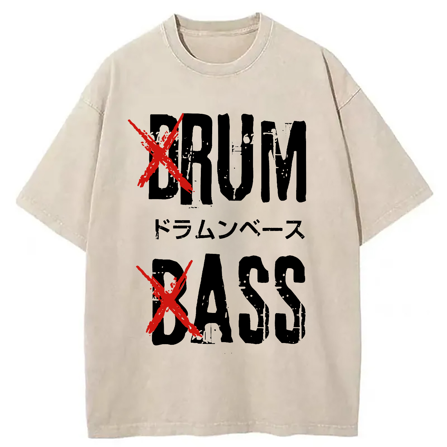 Tokyo-Assassin Funny Drum And Bass Washed T-Shirt-Tokyo-Assassin