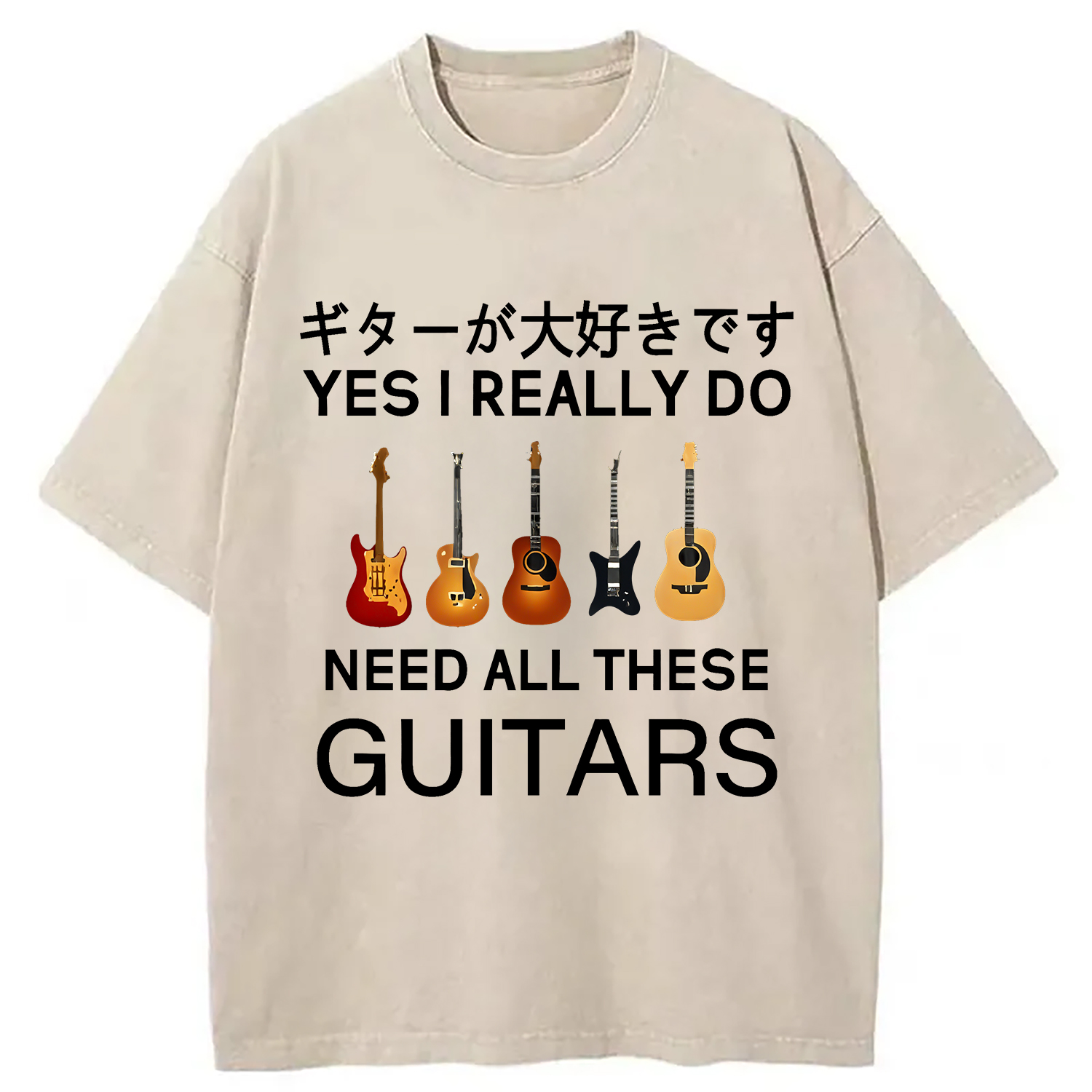 Tokyo-Assassin I Need All Guitar Washed T-Shirt-Tokyo-Assassin
