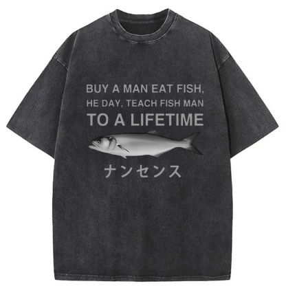 Tokyo-Assassin Funny To A Lifetime Washed T-Shirt-Tokyo-Assassin