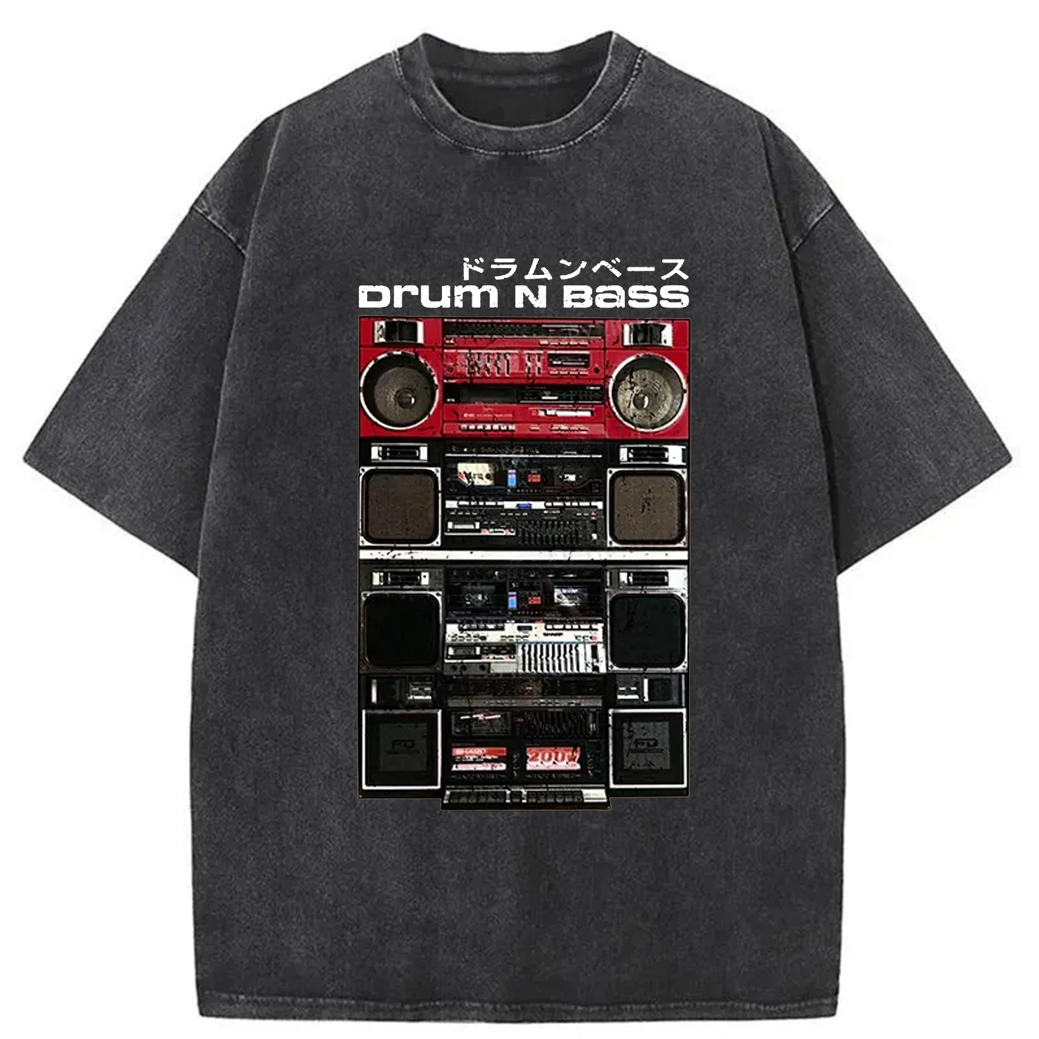 Tokyo-Assassin Drum And Bass Washed T-Shirt-Tokyo-Assassin