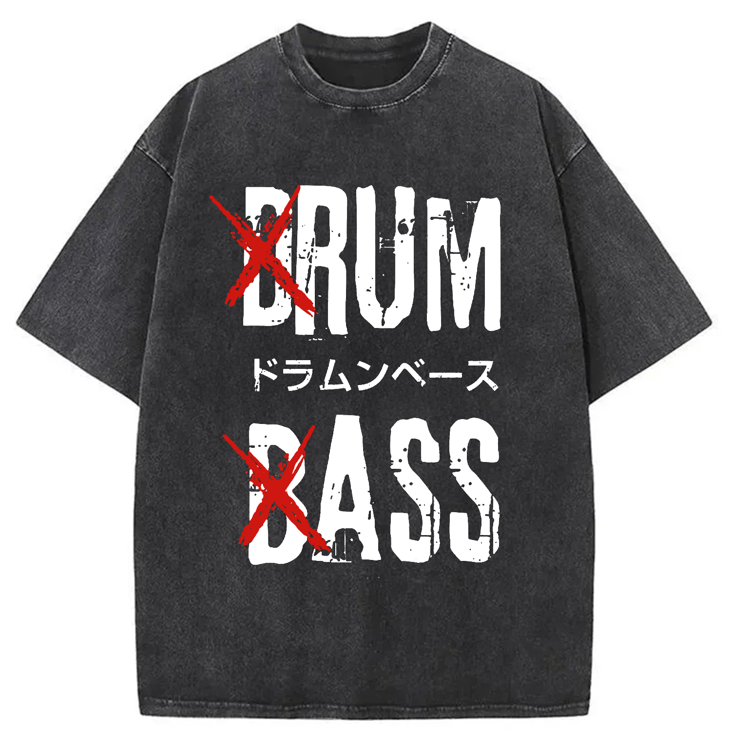 Tokyo-Assassin Funny Drum And Bass Washed T-Shirt-Tokyo-Assassin