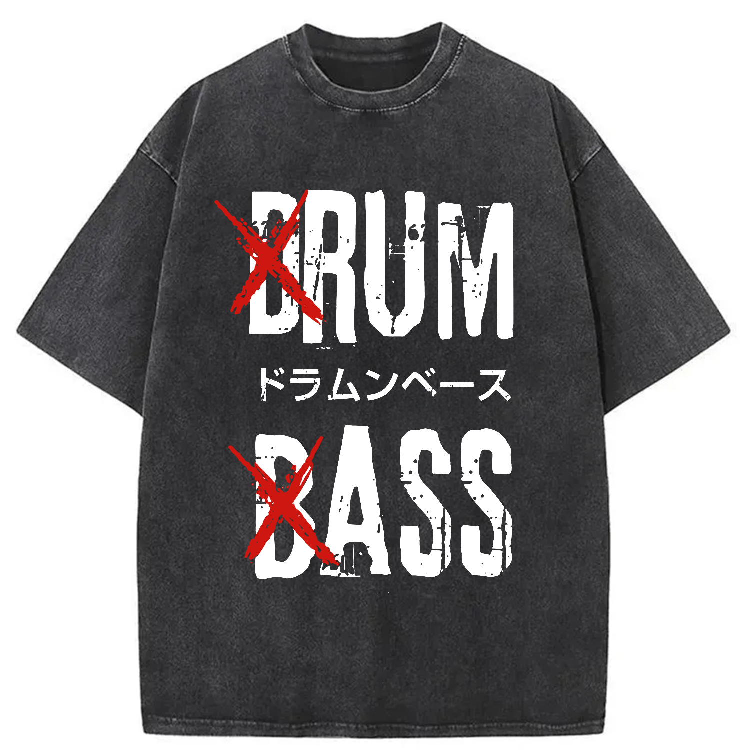 Tokyo-Assassin Funny Drum And Bass Washed T-Shirt-Tokyo-Assassin