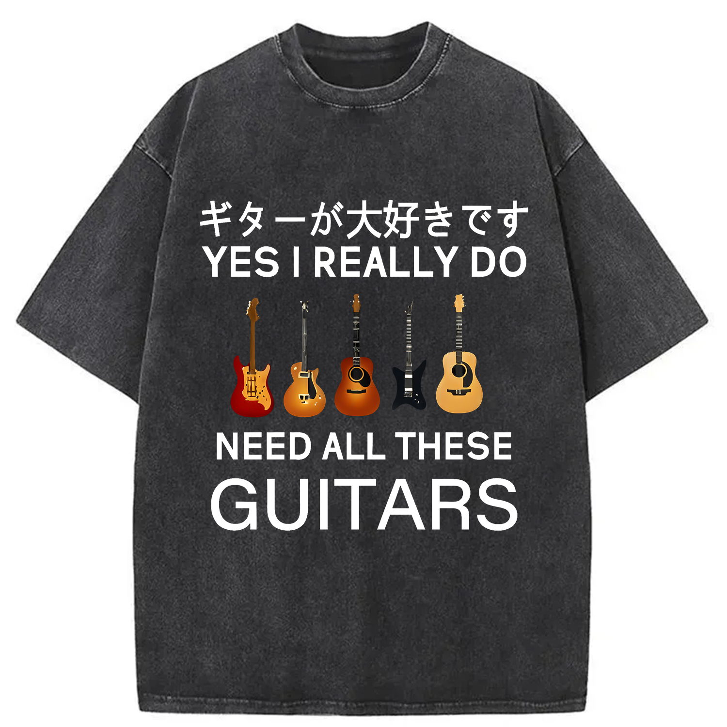 Tokyo-Assassin I Need All Guitar Washed T-Shirt-Tokyo-Assassin