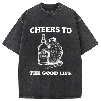 Tokyo-Assassin Cheese To The Good Life Washed T-Shirt-Tokyo Assassin