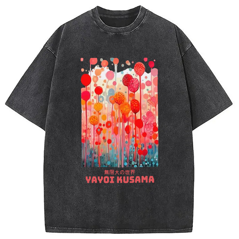 Tokyo-Assassin Artistic Creation Japanese Art Washed T-Shirt-Tokyo-Assassin