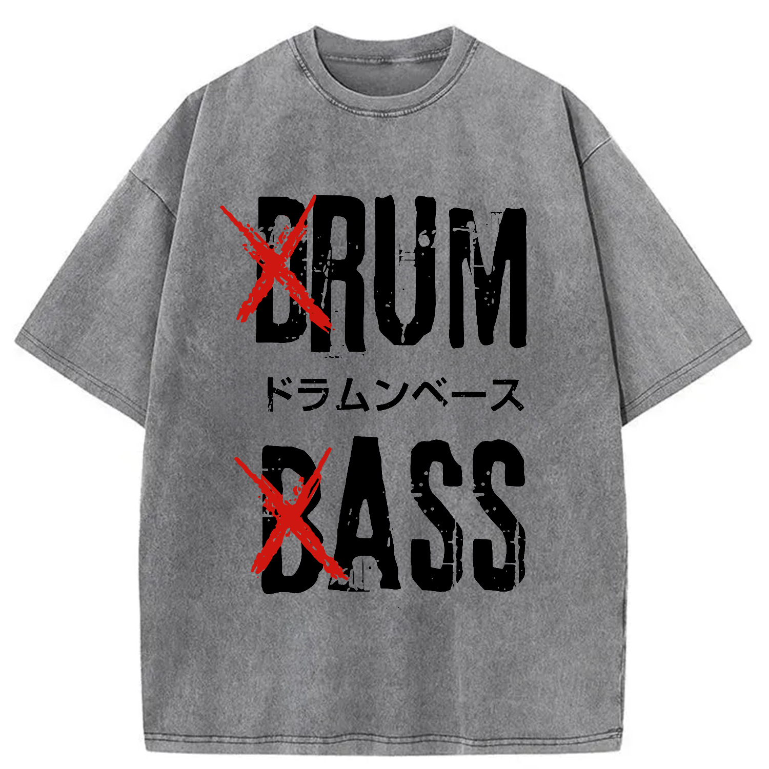 Tokyo-Assassin Funny Drum And Bass Washed T-Shirt-Tokyo-Assassin