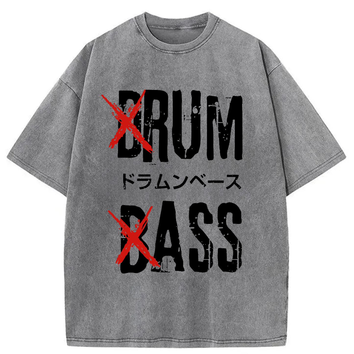 Tokyo-Assassin Funny Drum And Bass Washed T-Shirt-Tokyo-Assassin
