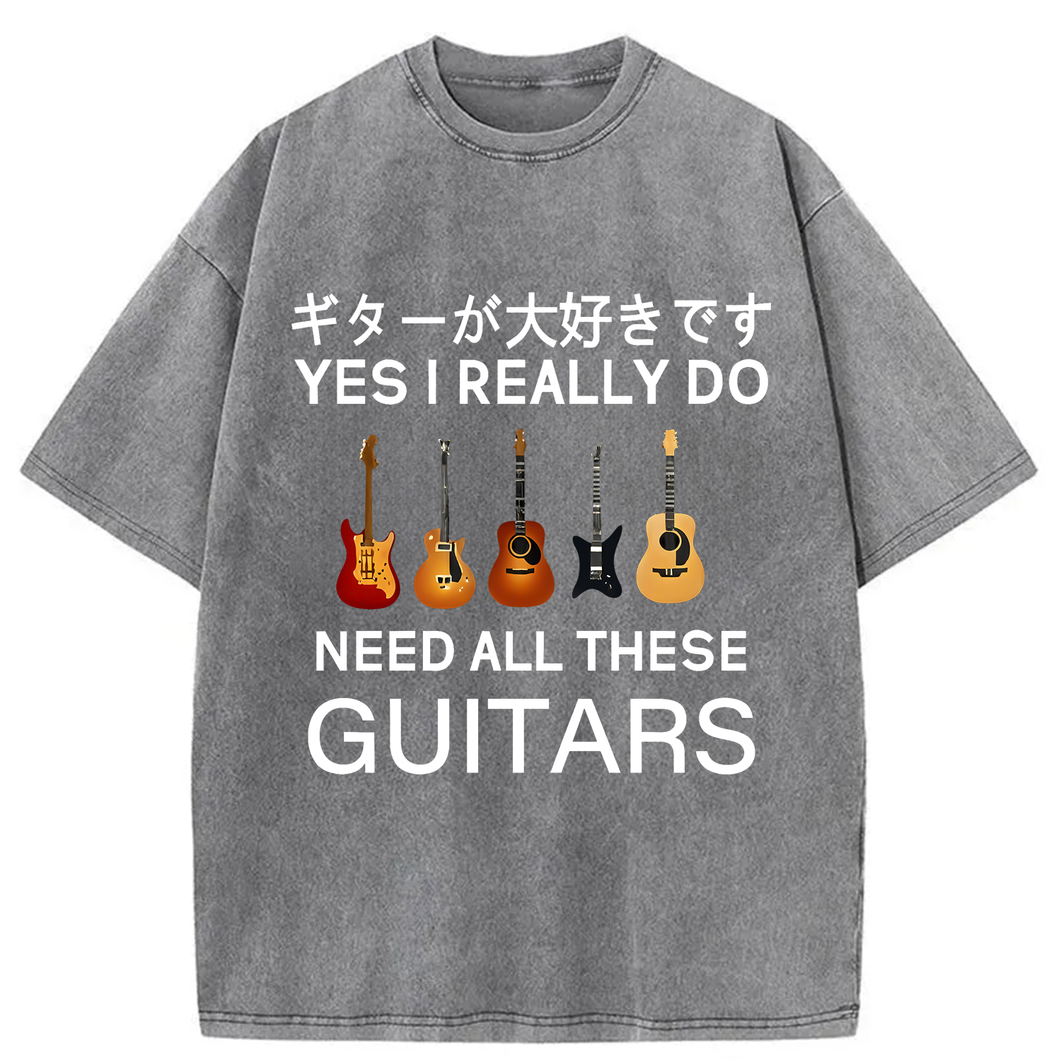 Tokyo-Assassin I Need All Guitar Washed T-Shirt-Tokyo-Assassin