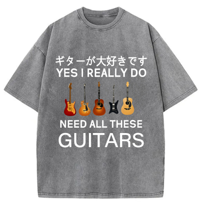 Tokyo-Assassin I Need All Guitar Washed T-Shirt-Tokyo-Assassin