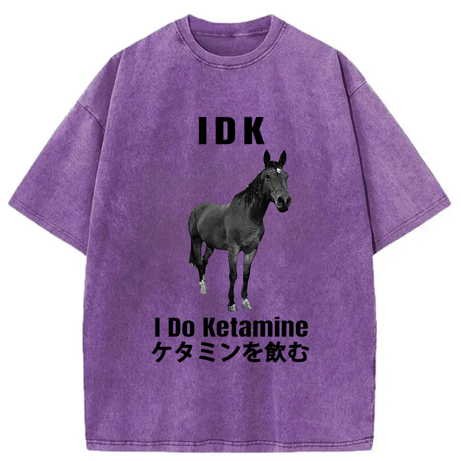 Tokyo-Assassin IDK I Do Ketamine Washed T-Shirt-Tokyo-Assassin