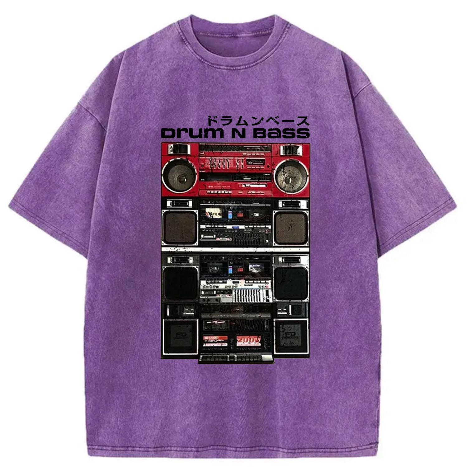 Tokyo-Assassin Drum And Bass Washed T-Shirt-Tokyo-Assassin