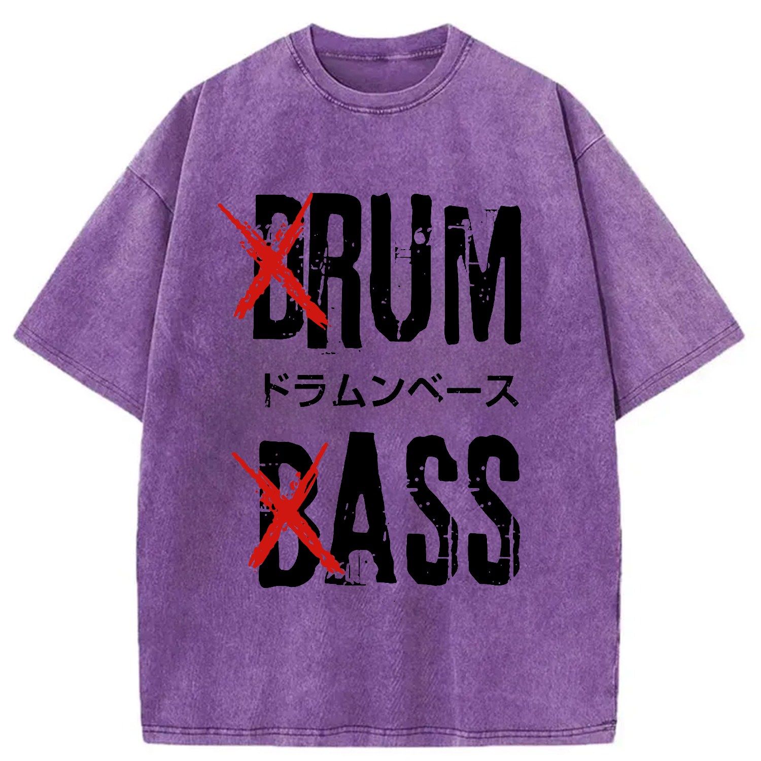Tokyo-Assassin Funny Drum And Bass Washed T-Shirt-Tokyo-Assassin