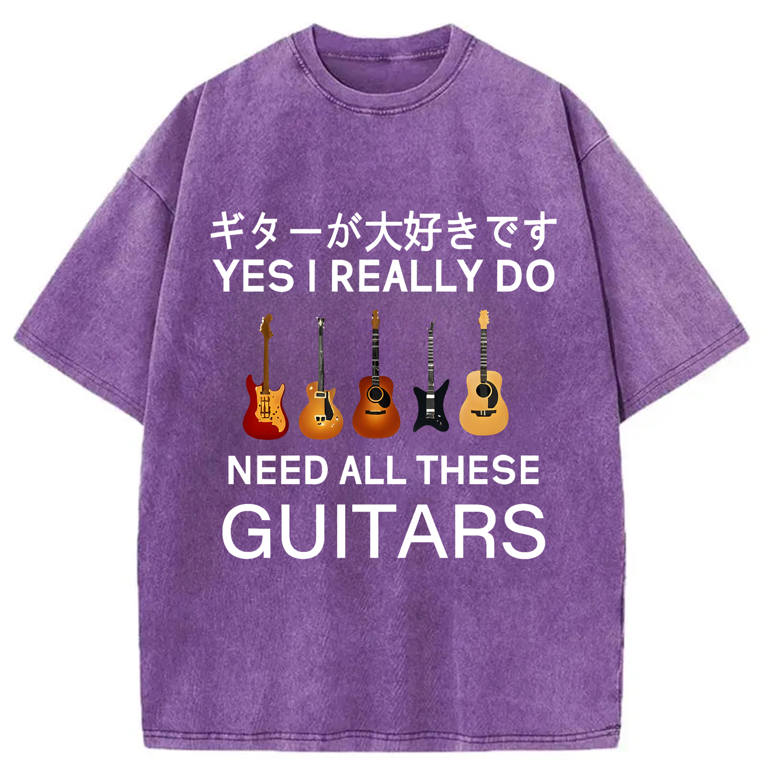 Tokyo-Assassin I Need All Guitar Washed T-Shirt-Tokyo-Assassin