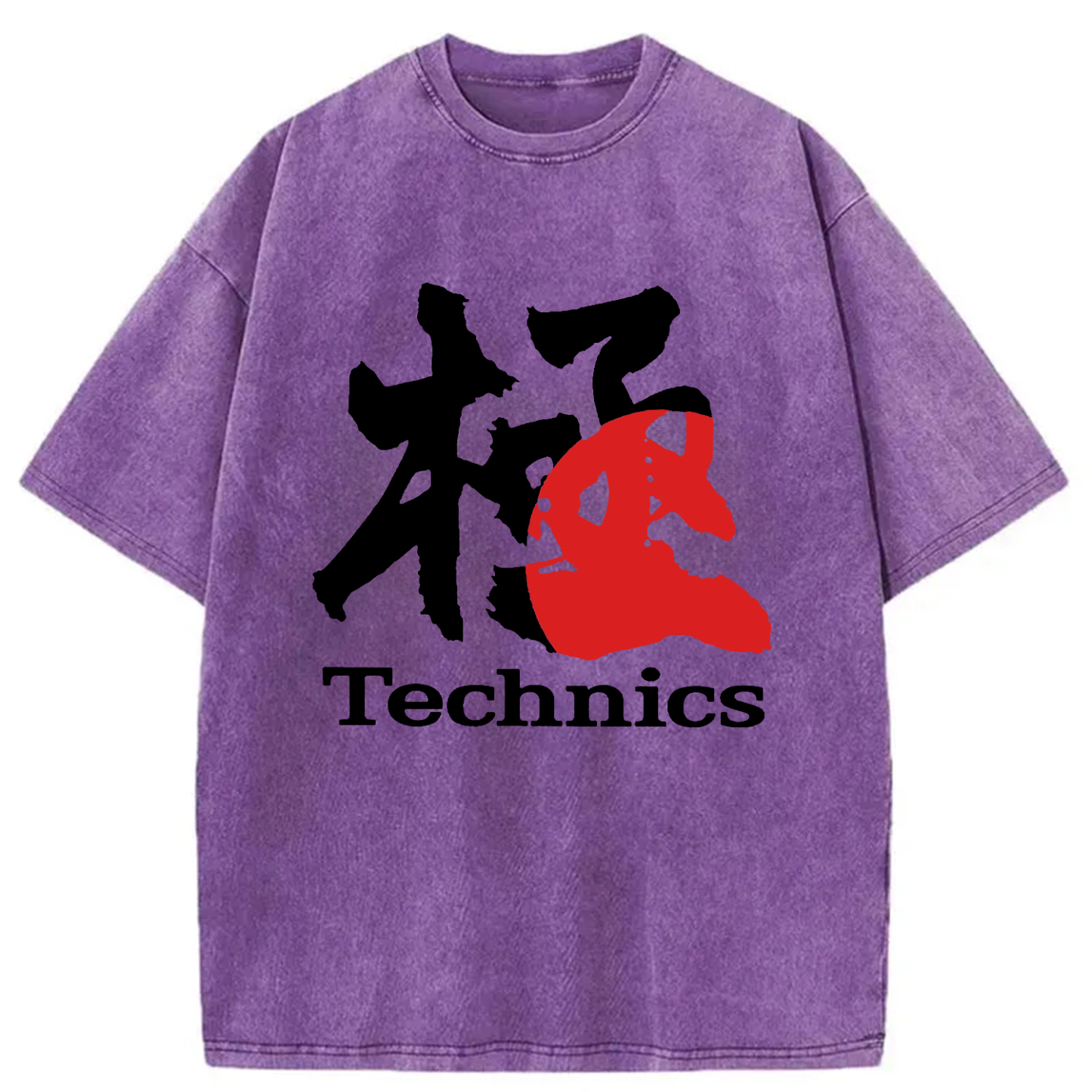 Tokyo-Assassin Technics Kanji Washed T-Shirt-Tokyo-Assassin