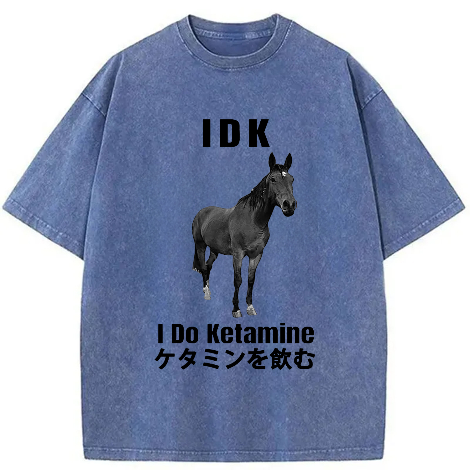 Tokyo-Assassin IDK I Do Ketamine Washed T-Shirt-Tokyo-Assassin