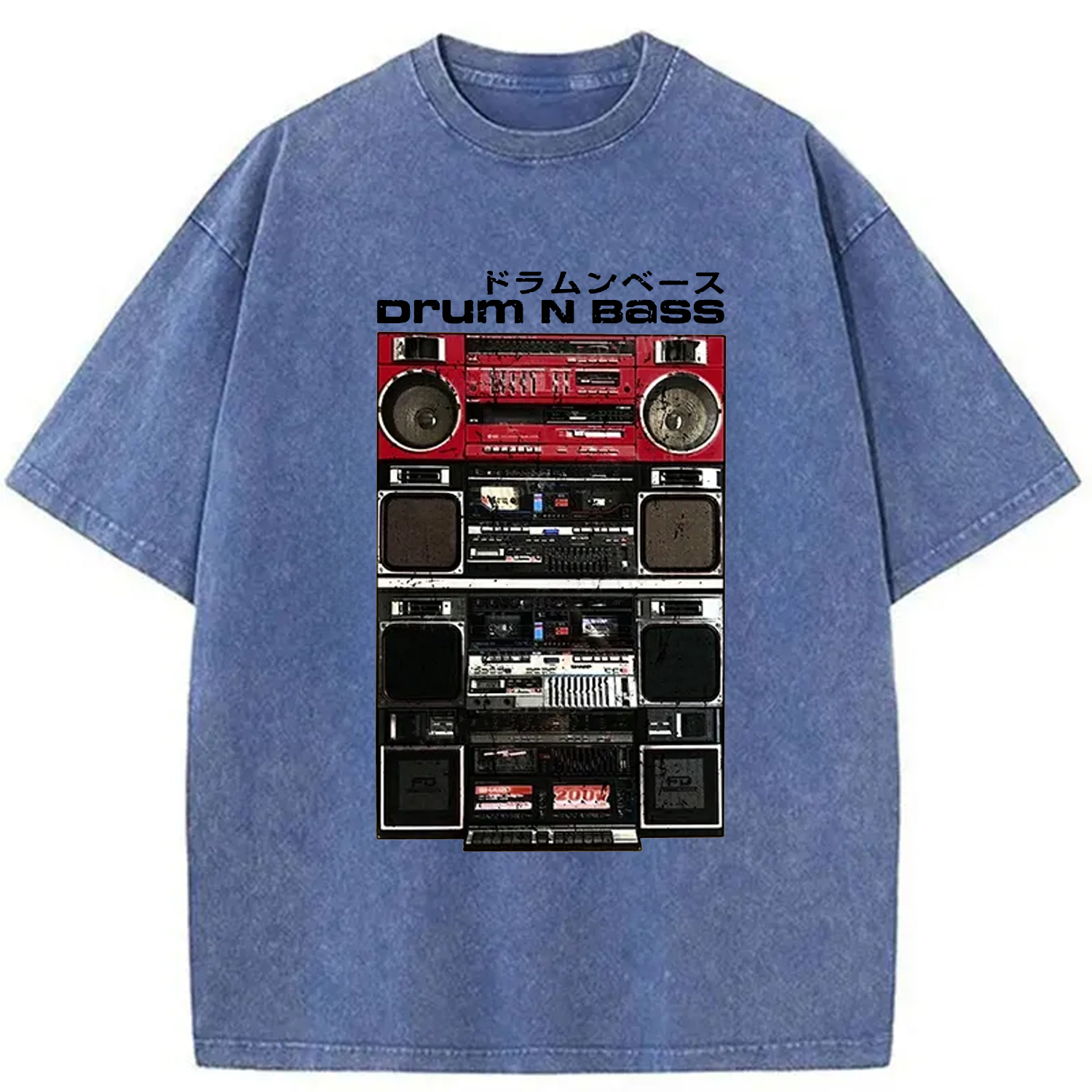 Tokyo-Assassin Drum And Bass Washed T-Shirt-Tokyo-Assassin