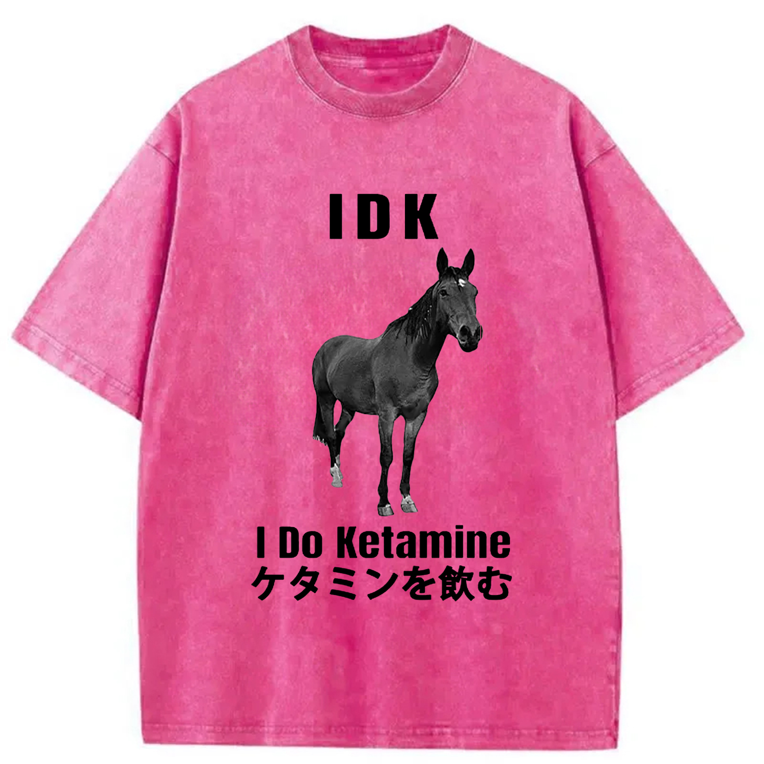 Tokyo-Assassin IDK I Do Ketamine Washed T-Shirt-Tokyo-Assassin