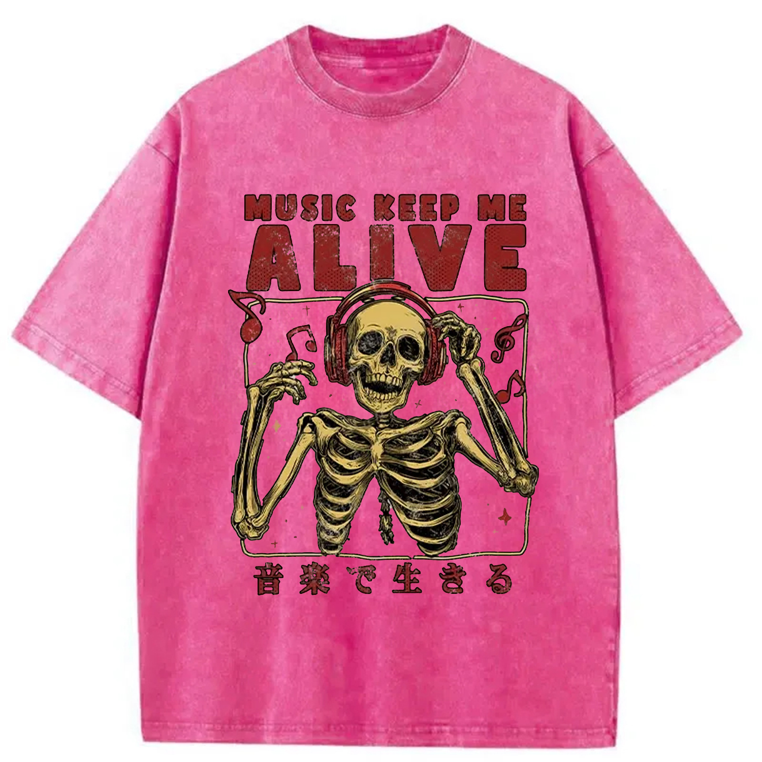Tokyo-Assassin Music Keep Me Alive Washed T-Shirt-Tokyo-Assassin