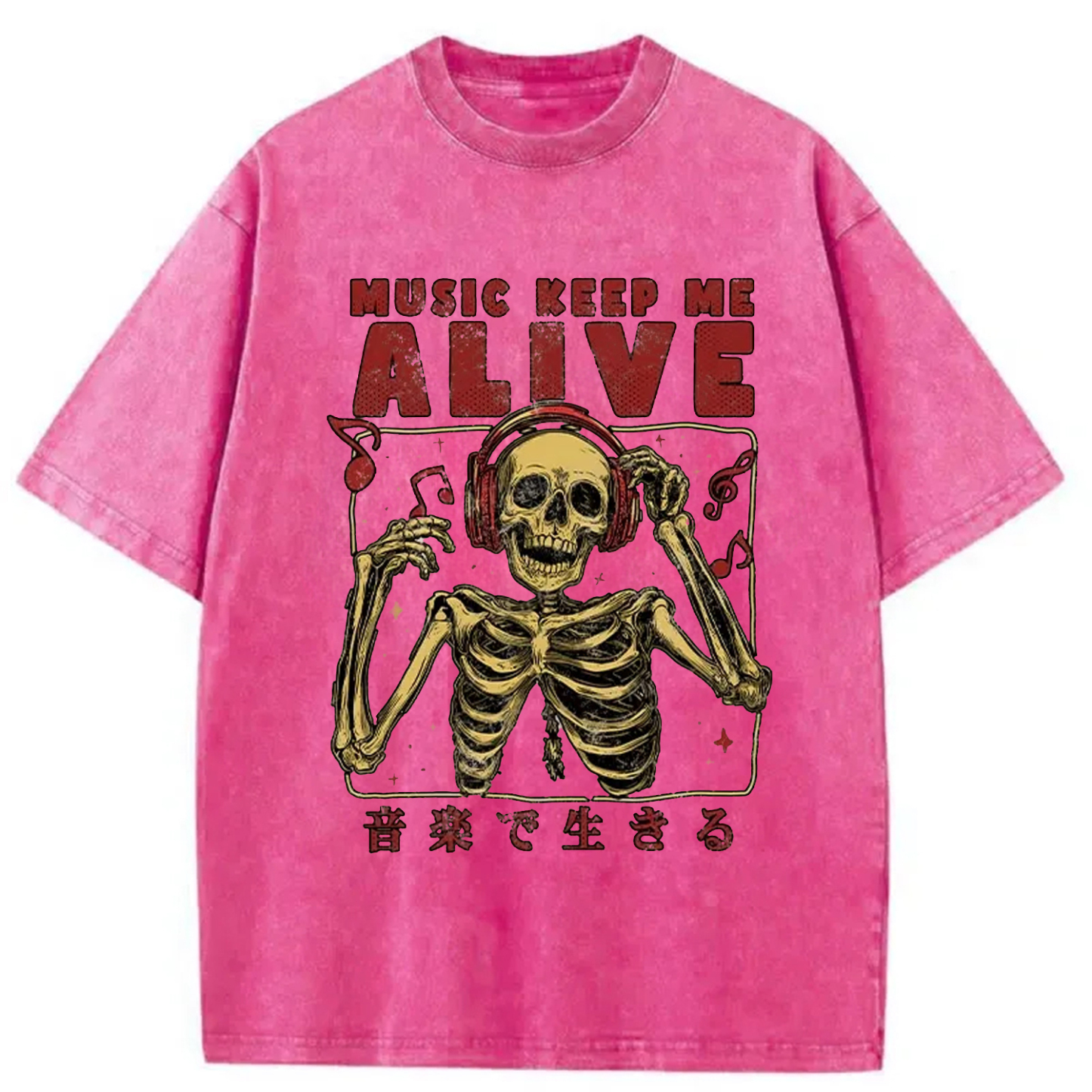 Tokyo-Assassin Music Keep Me Alive Washed T-Shirt-Tokyo-Assassin