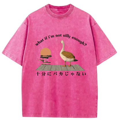 Tokyo-Assassin What If I'm Not Silly Enough Washed T-Shirt-Tokyo-Assassin
