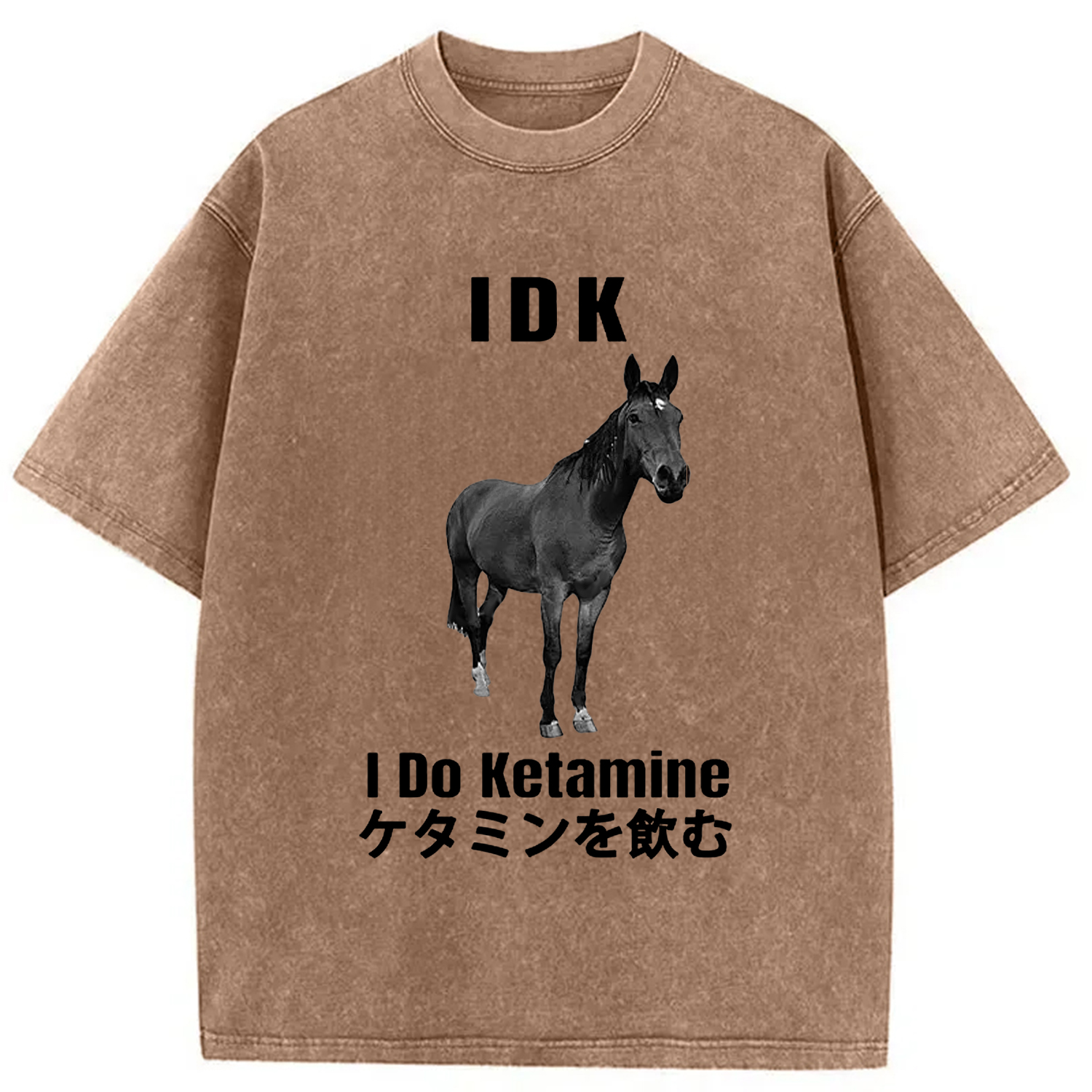 Tokyo-Assassin IDK I Do Ketamine Washed T-Shirt-Tokyo-Assassin