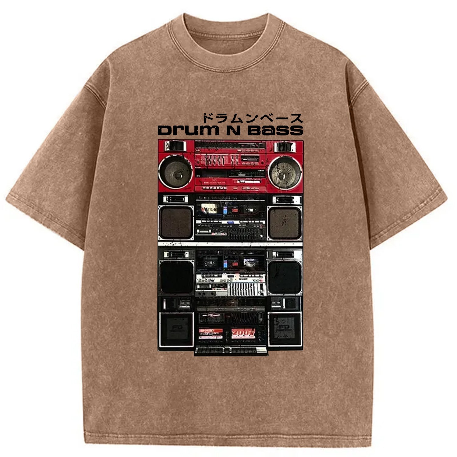 Tokyo-Assassin Drum And Bass Washed T-Shirt-Tokyo-Assassin