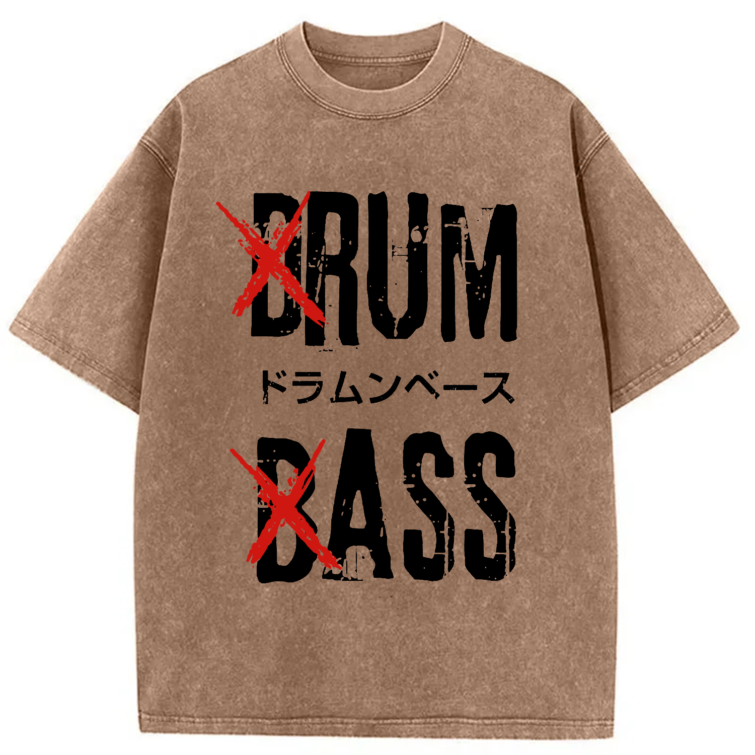 Tokyo-Assassin Funny Drum And Bass Washed T-Shirt-Tokyo-Assassin