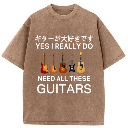Tokyo-Assassin I Need All Guitar Washed T-Shirt-Tokyo-Assassin