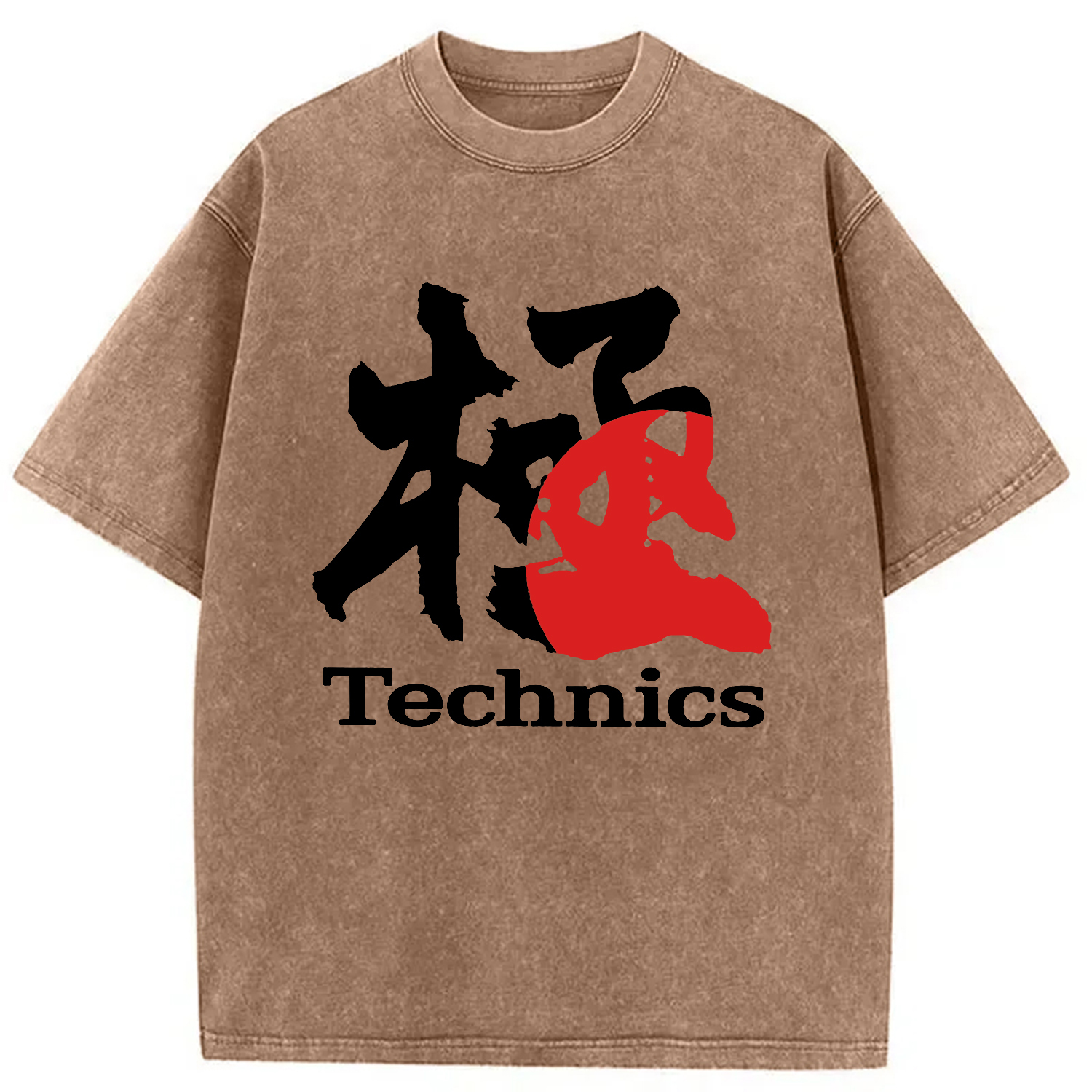 Tokyo-Assassin Technics Kanji Washed T-Shirt-Tokyo-Assassin