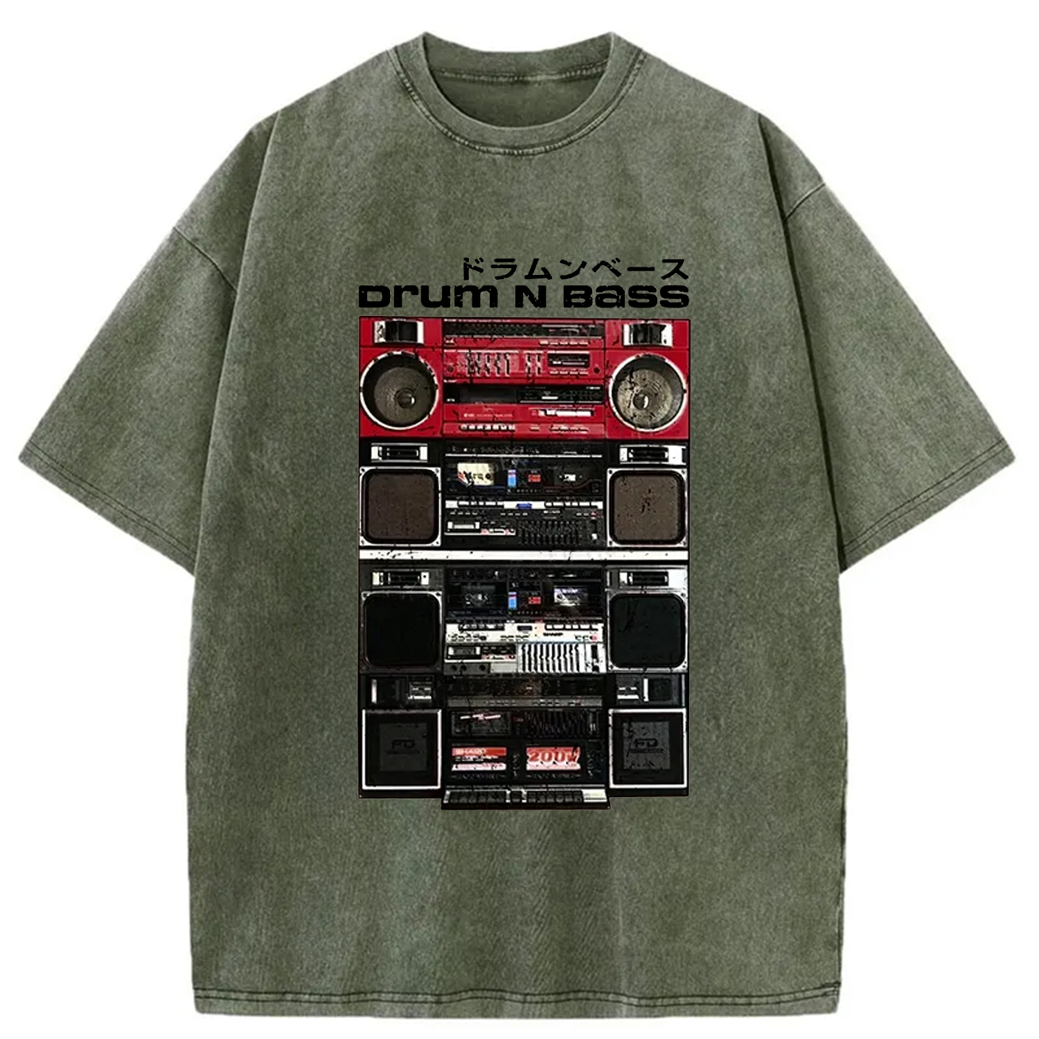 Tokyo-Assassin Drum And Bass Washed T-Shirt-Tokyo-Assassin
