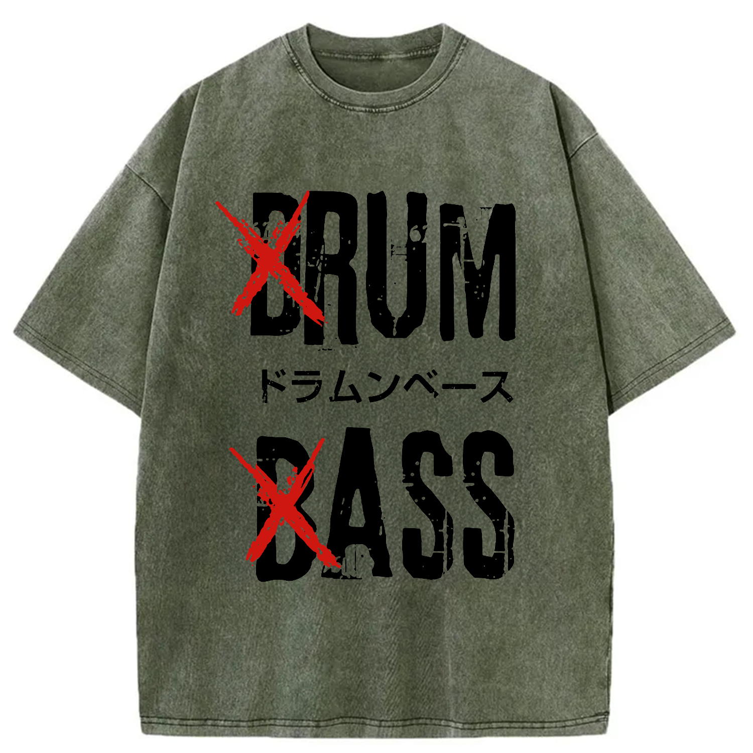 Tokyo-Assassin Funny Drum And Bass Washed T-Shirt-Tokyo-Assassin