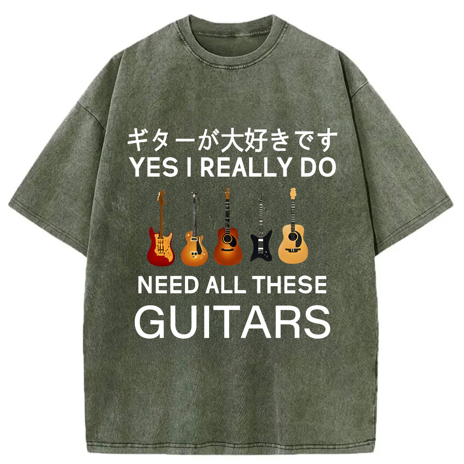 Tokyo-Assassin I Need All Guitar Washed T-Shirt-Tokyo-Assassin