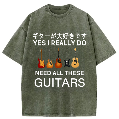 Tokyo-Assassin I Need All Guitar Washed T-Shirt-Tokyo-Assassin