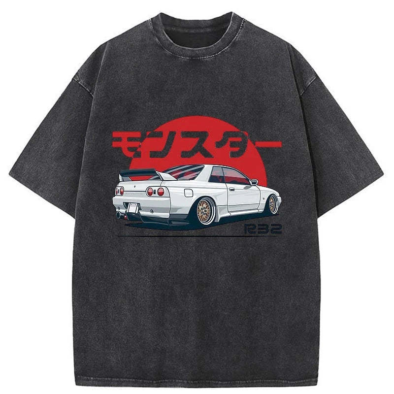 Tokyocanvas Monster. Skyline R32 GTR Washed T-Shirt