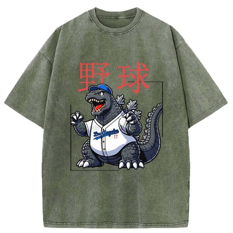 Tokyo-Assassin Baseball Is My Favorite Sport Washed T-Shirt-Tokyo-Assassin