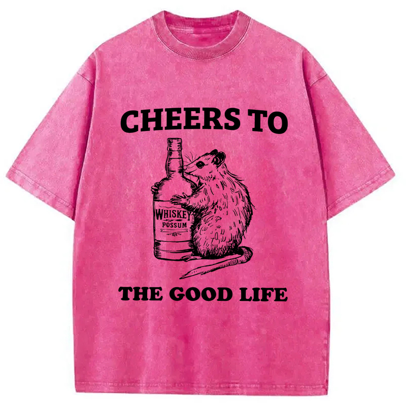 Tokyo-Assassin Cheese To The Good Life Washed T-Shirt-Tokyo Assassin