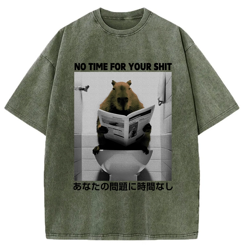 Tokyo-Assassin No Time For Your Shit Washed T-Shirt-Tokyo-Assassin