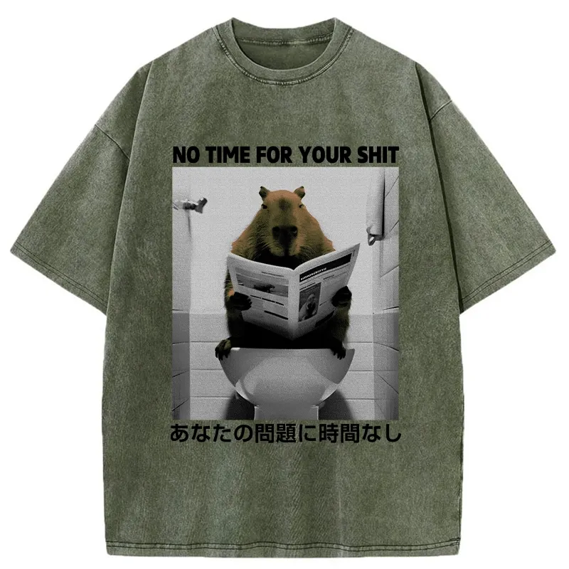 Tokyo-Assassin No Time For Your Shit Washed T-Shirt-Tokyo-Assassin