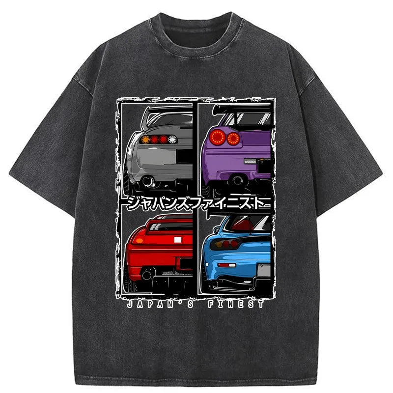 Tokyo-Assassin Japanese Car Washed T-Shirt-Tokyo Assassin