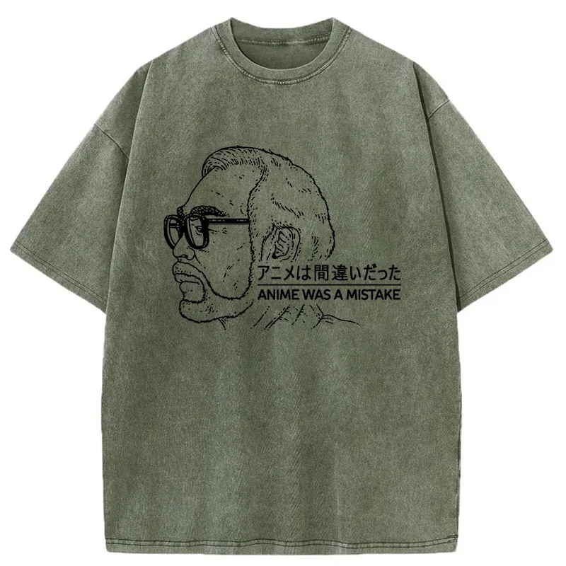 Tokyo-Assassin Anime Was A Mistake Washed T-Shirt-Tokyo Assassin