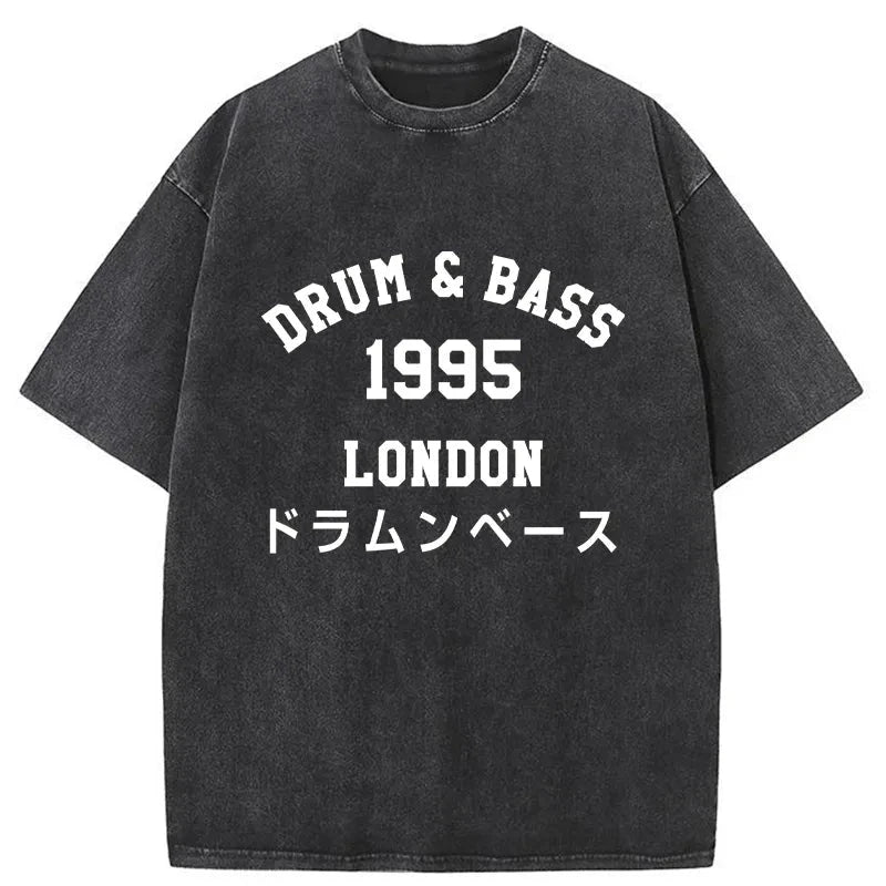 Tokyo-Assassin Drum & Bass 1995 Washed T-Shirt-Tokyo-Assassin