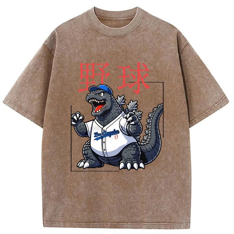Tokyo-Assassin Baseball Is My Favorite Sport Washed T-Shirt-Tokyo-Assassin