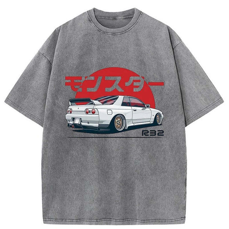 Tokyo-Assassin Monster. Skyline R32 GTR Washed T-Shirt