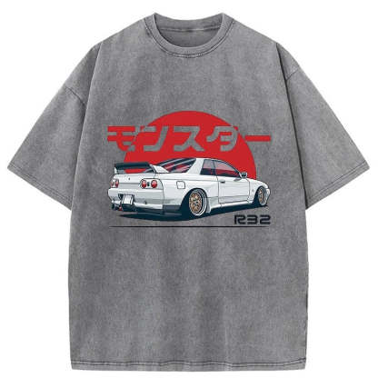 Tokyo-Assassin Monster. Skyline R32 GTR Washed T-Shirt