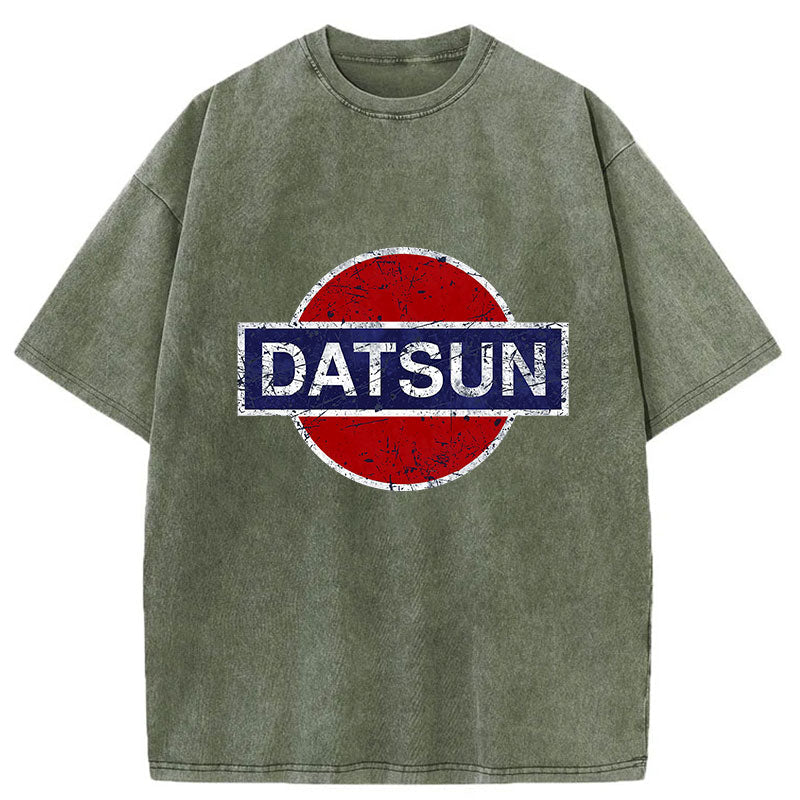 Tokyo-Assassin Datsun Vintage Car Washed T-Shirt
