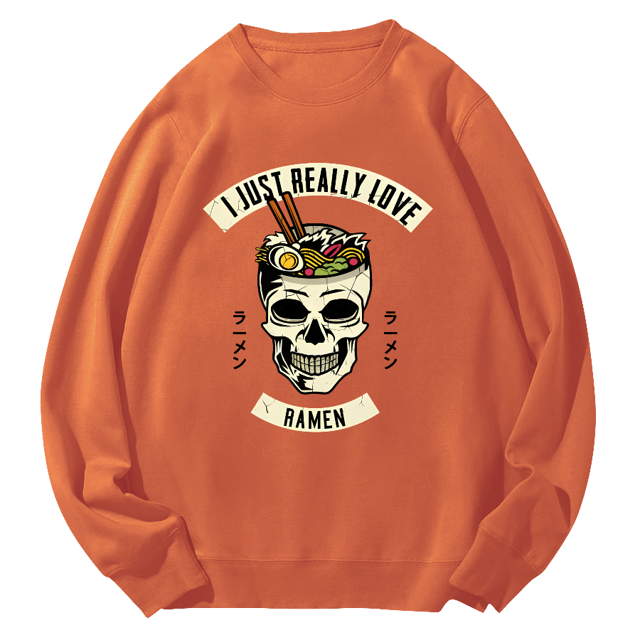 I like Sushi Round Neck Sweatshirt-Zazasy