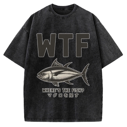 Where‘s The Fish Vintage Washed T-shirt