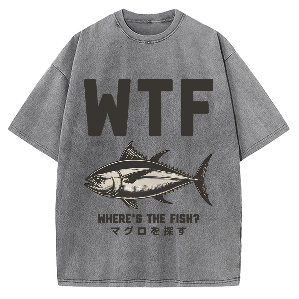 Where‘s The Fish Vintage Washed T-shirt